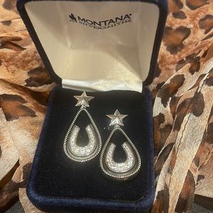 Horseshoe dangle earrings